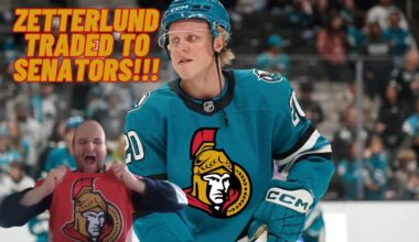 Fabian Zetterlund traded to Ottawa Senators by San Jose Sharks!!! (SWEDISH)