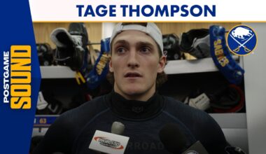 "I've Liked Playing With Him" | Tage Thompson On Josh Norris, Buffalo Sabres Win Over Oilers