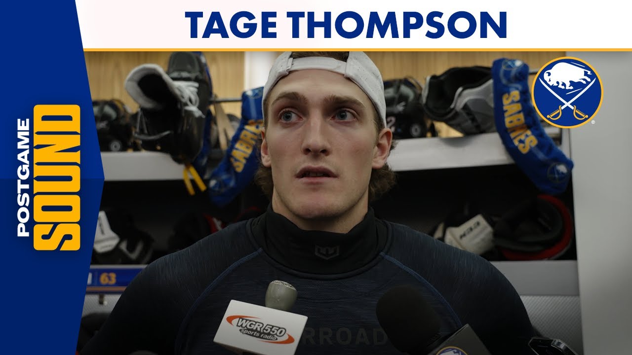 "I've Liked Playing With Him" | Tage Thompson On Josh Norris, Buffalo Sabres Win Over Oilers