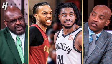 SHAQ & TNT crew reacts to Nets vs Cavaliers Highlights - March 11, 2025