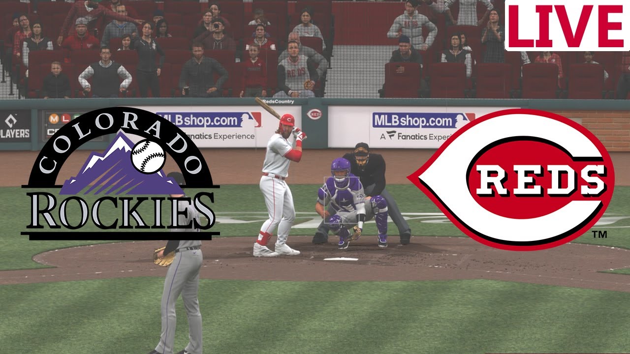 🔴LIVE MLB🔴Colorado Rockies VS Cincinnati Reds/Baseball Spring training /MLB THE SHOW