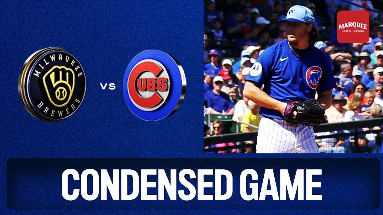 Condensed game highlights: Cubs late inning rally falls short to Brewers l Marquee Sports Network