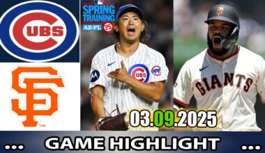 Chicago Cubs vs San Francisco Giants   Full Game Highlights  | MLB Training Spring 2025
