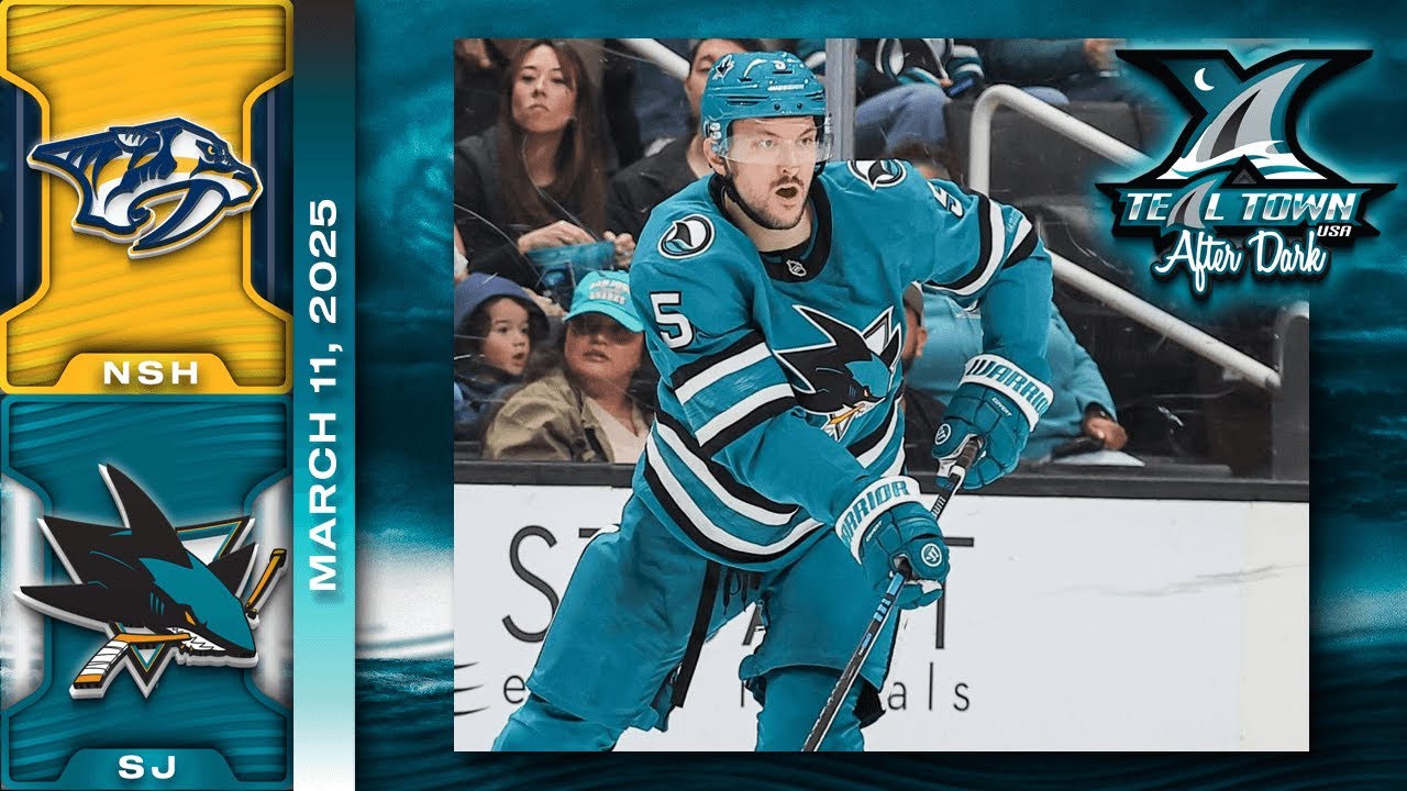 San Jose Sharks vs Nashville Predators - 3/11/2025 - Teal Town USA After Dark (Postgame)