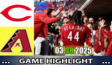 Cincinnati Reds Vs. Arizona Diamondbacks Game Highlights | MLB Training Spring 2025