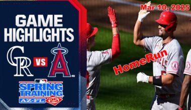 Los Angeles Angels Vs Colorado Rockies GAME  Highlights 03/10/25| MLB Training Spring 2025