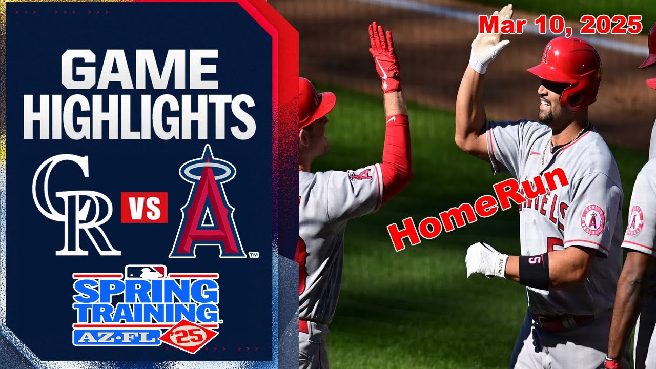 Los Angeles Angels Vs Colorado Rockies GAME  Highlights 03/10/25| MLB Training Spring 2025