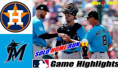 Houston Astros Vs. Miami Marlins Game Highlights | MLB Training Spring 2025