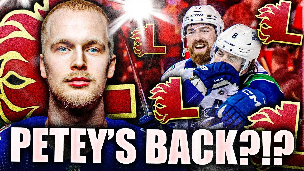 ELIAS PETTERSSON IS (ALMOST) BACK! CANUCKS DEFEAT THE FLAMES IN A NAILBITING SHOOTOUT WIN
