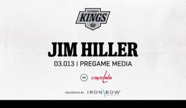 Head Coach Jim Hiller | 03.13.25 LA Kings Face the Washington Capitals | Pregame Media