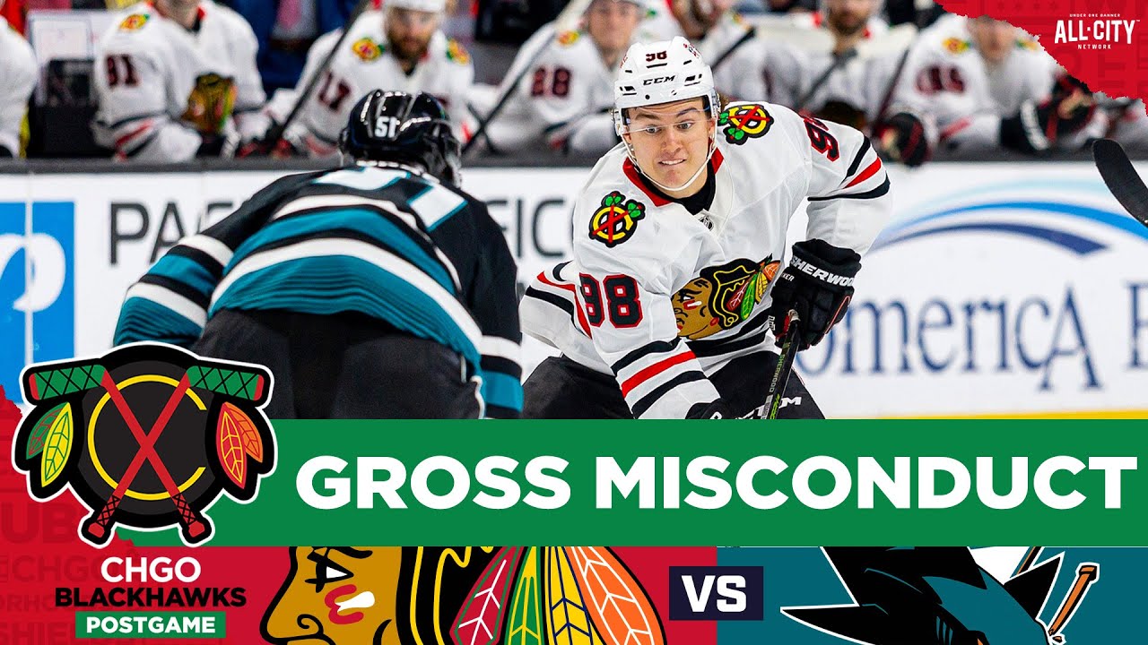 Connor Bedard and the Blackhawks lose to San Jose Sharks | CHGO Blackhawks POSTGAME Podcast