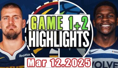 Denver Nuggets VS Minnesota Timberwolves Game 1st+2nd Highlights Mar 12,2025 NBA Season 2024-25