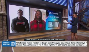 Jalen Duren & Isaiah Stewart tell me about the Pistons' success this season | NBA Today