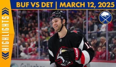 Josh Norris Scores First Goal As A Sabre | Buffalo Sabres 7-3 Loss To Detroit Red Wings | Highlights