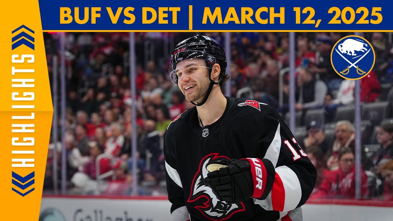 Josh Norris Scores First Goal As A Sabre | Buffalo Sabres 7-3 Loss To Detroit Red Wings | Highlights