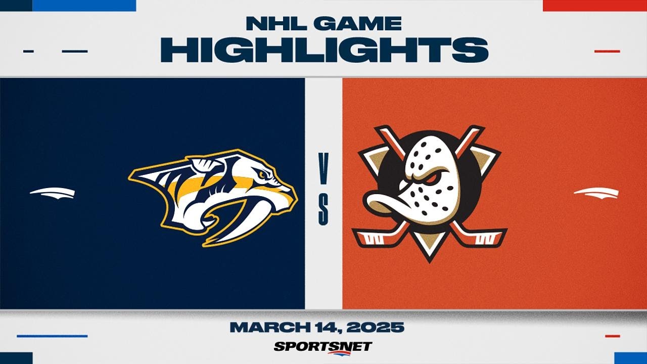 NHL Highlights | Predators vs. Ducks - March 14, 2025