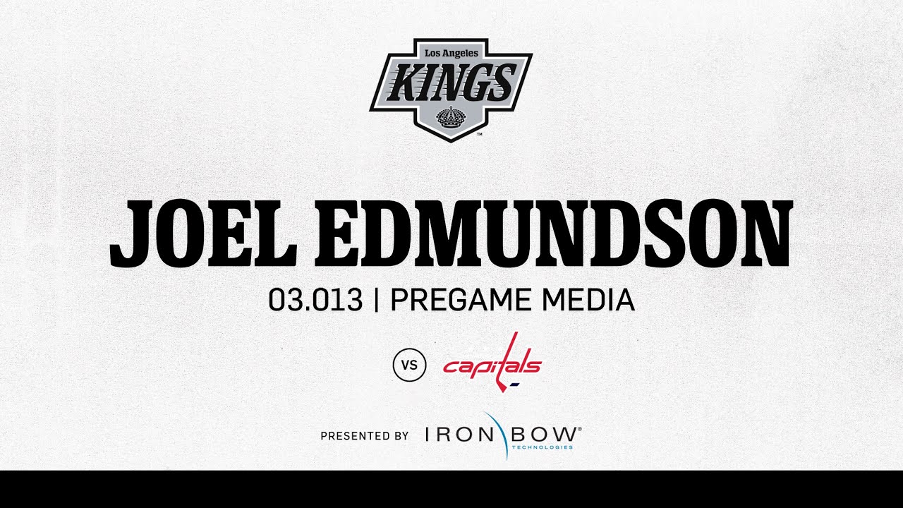 Defenseman Joel Edmundson | 03.13.25 LA Kings Face the Washington Capitals | Pregame Media