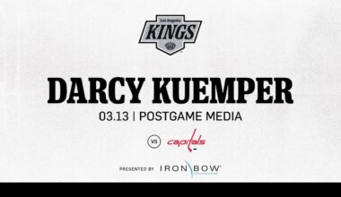 Goaltender Darcy Kuemper | 03.13.25 LA Kings Beat the Washington Capitals | Postgame Media
