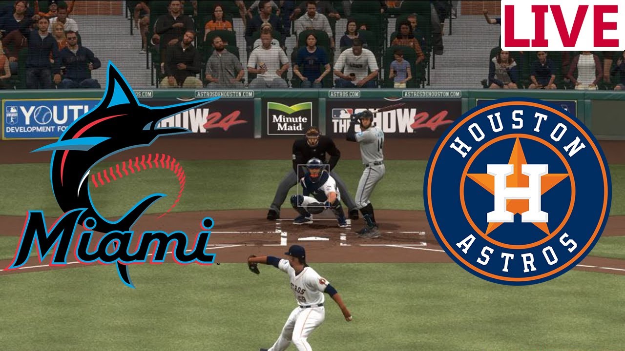 🔴LIVE 🔴Miami Marlins VS Houston Astros/ Spring Training 2025/ Baseball En vivo /MLB the show