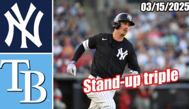 Yankees vs Rays [Innings 2nd&3rd] Game Highlights (03/15/2025) | MLB Highlights 2025