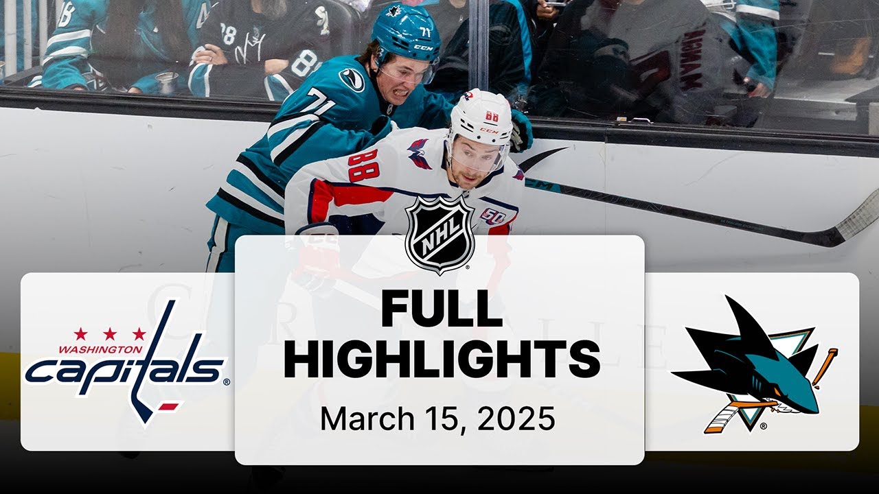 NHL Highlights | Capitals vs. Sharks - March 15, 2025