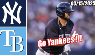 Yankees vs Rays [Innings 6th&7th] Game Highlights Mar 15, 2025 | MLB Highlights 2025