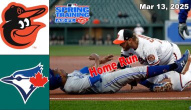 Baltimore Orioles vs Toronto Blue Jays [FINAL] Mar 13, 2025 FULL GAME | MLB Spring Training 2025