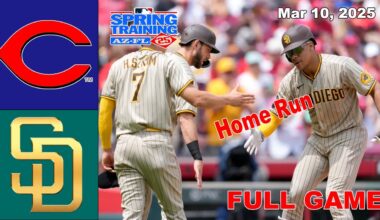 Cincinnati Reds vs San Diego Padres FULL GAME Highlights 03/10/25 | MLB Training Spring 2025