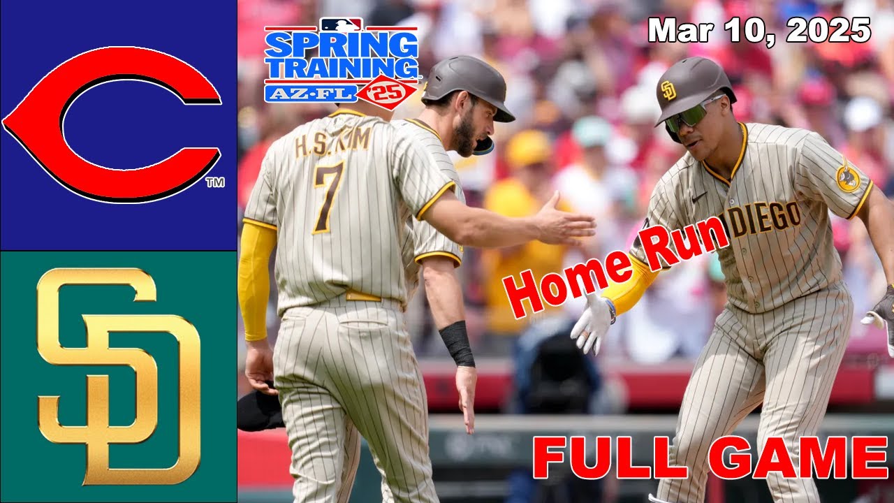 Cincinnati Reds vs San Diego Padres FULL GAME Highlights 03/10/25 | MLB Training Spring 2025