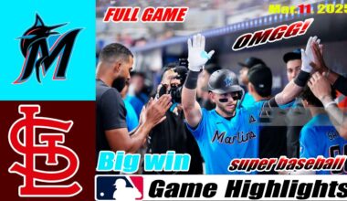 Miami Marlins Vs. Louis Cardinals FINAL Full Game Highlights | MLB Training Spring 2025