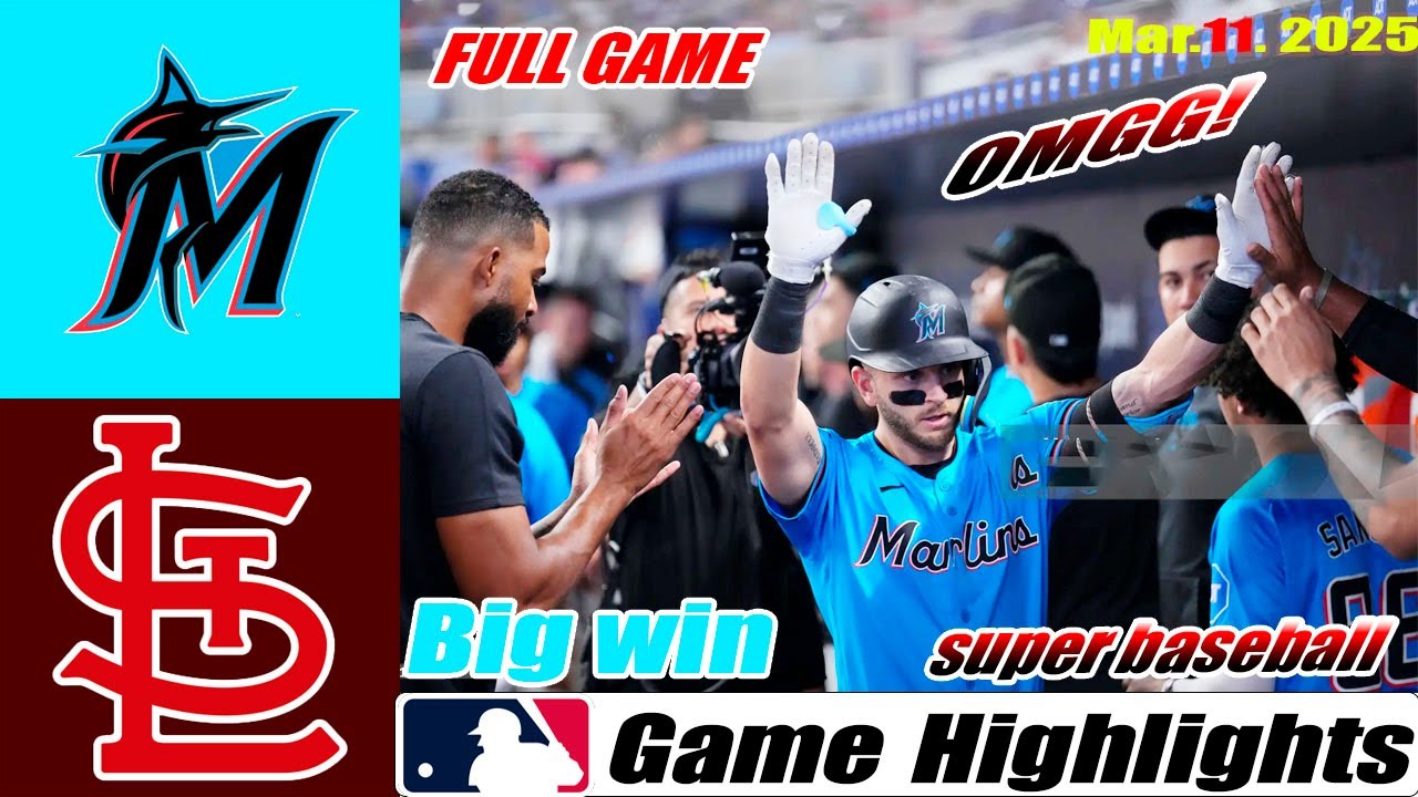 Miami Marlins Vs. Louis Cardinals FINAL Full Game Highlights | MLB Training Spring 2025