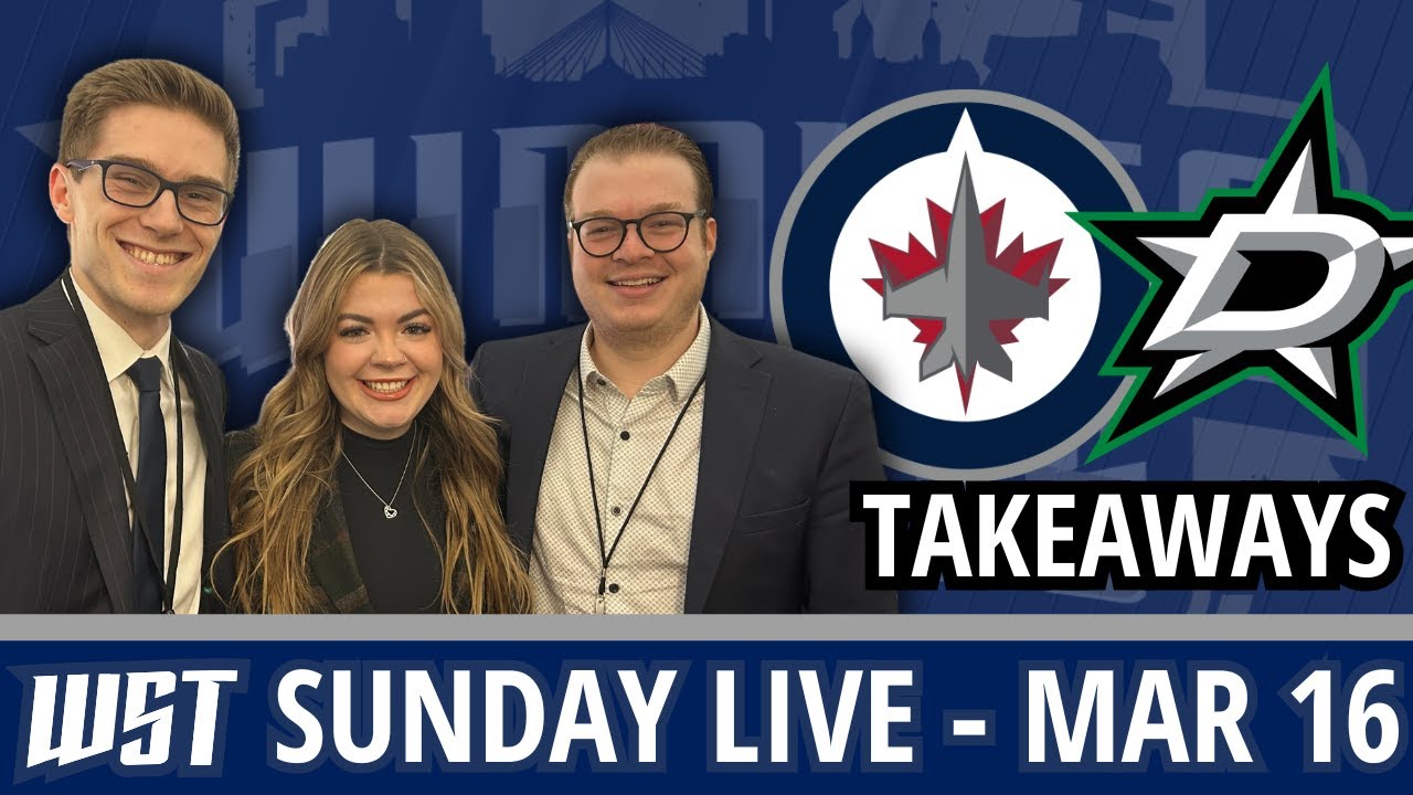 Winnipeg Jets Defeat the Dallas Stars 4-1 + Play Seattle Kraken Today | WST Sunday Live