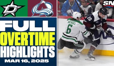 Dallas Stars at Colorado Avalanche | FULL Overtime Highlights - March 16, 2025