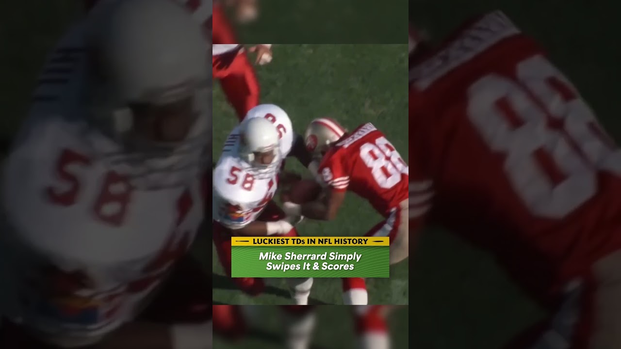 LUCKIEST TOUCHDOWNS in NFL History: Mike Sherrard Simply Swipes it and Scores