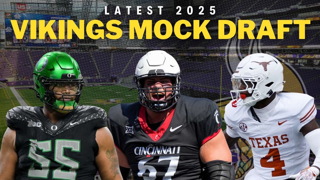 MOCK DRAFT! Latest Vikings 7 Round NFL Mock Draft