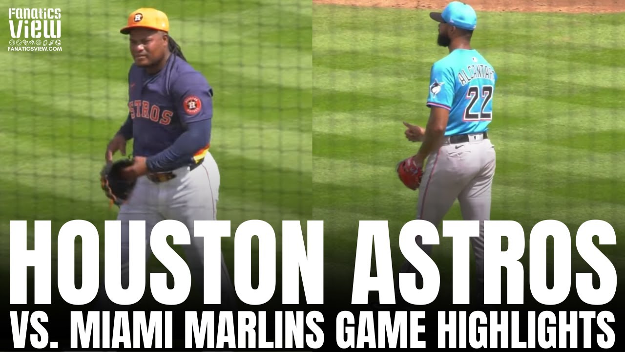 Houston Astros vs. Miami Marlins 2025 ST Game Highlights | Framber Valdez vs. Sandy Alcantara