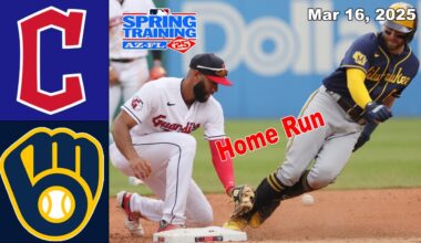 Cleveland Guardians vs Milwaukee Brewers [Today] Mar 16, 2025 Full Game | MLB  Spring  Training 2025