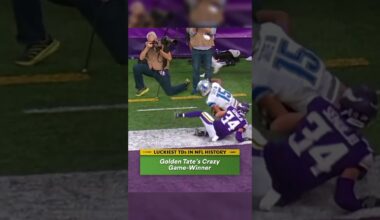 LUCKIEST TOUCHDOWNS in NFL History: Golden Tate's Crazy Game Winner
