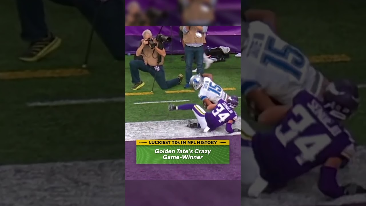 LUCKIEST TOUCHDOWNS in NFL History: Golden Tate's Crazy Game Winner