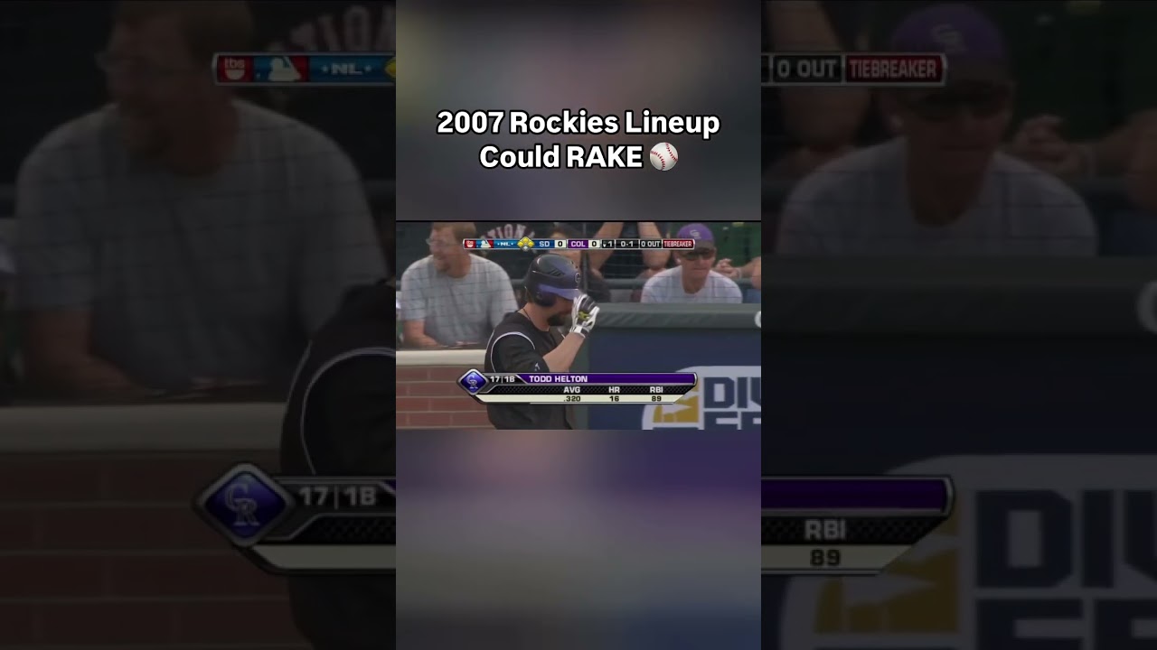 2007 Rockies Lineup Could RAKE ⚾️ #rockies #coloradorockies #baseball #baseballhighlights #hitting