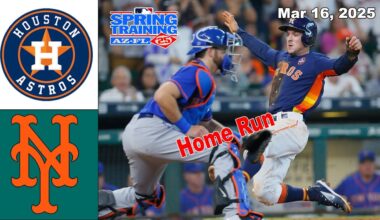 Houston Astros vs New York Mets [TODAY] Mar 16, 2025 Full Game | MLB  Spring  Training 2025