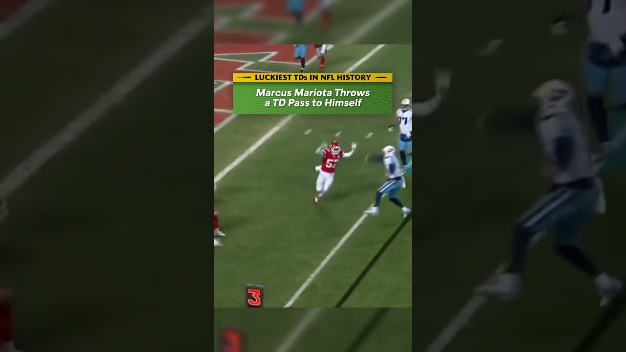 LUCKIEST TOUCHDOWNS in NFL History: Marcus Mariota Throws a TD Pass to himself