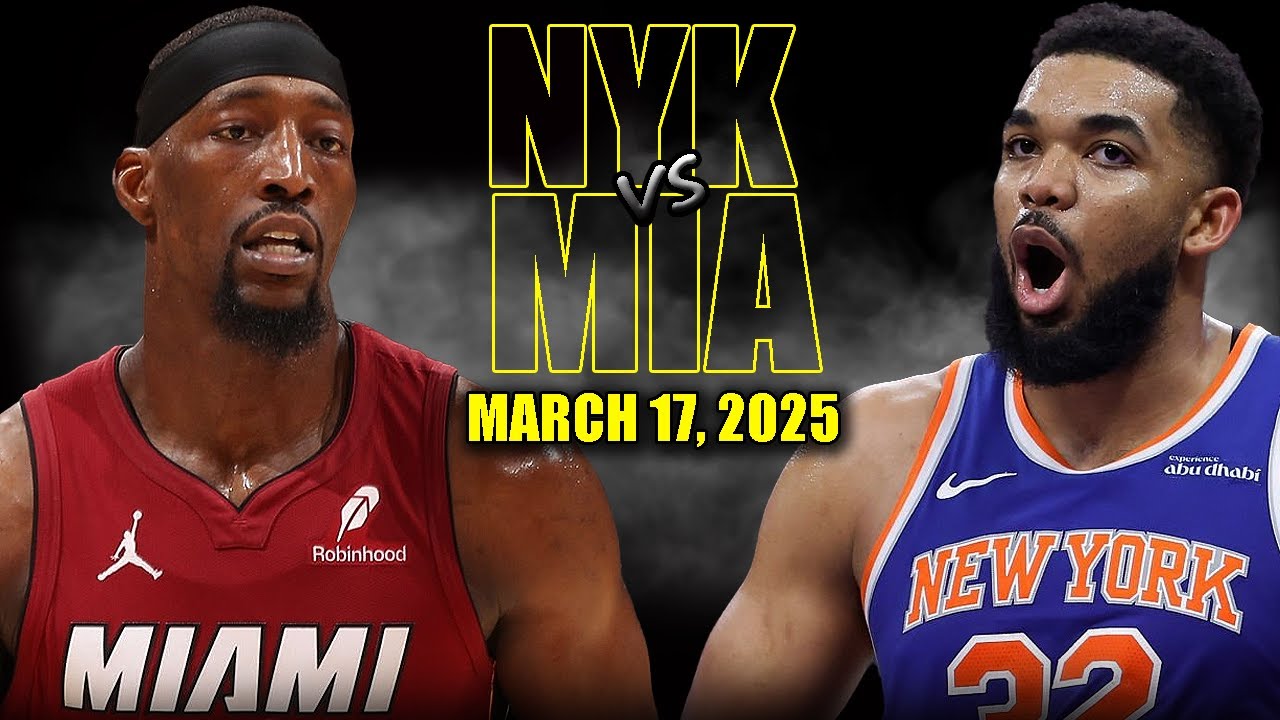 New York Knicks vs Miami Heat Full Game Highlights - March 17, 2025 | NBA Regular Season
