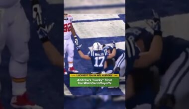 LUCKIEST TOUCHDOWNS in NFL History: Andrews LUCKY TD in Wild Card Playoffs