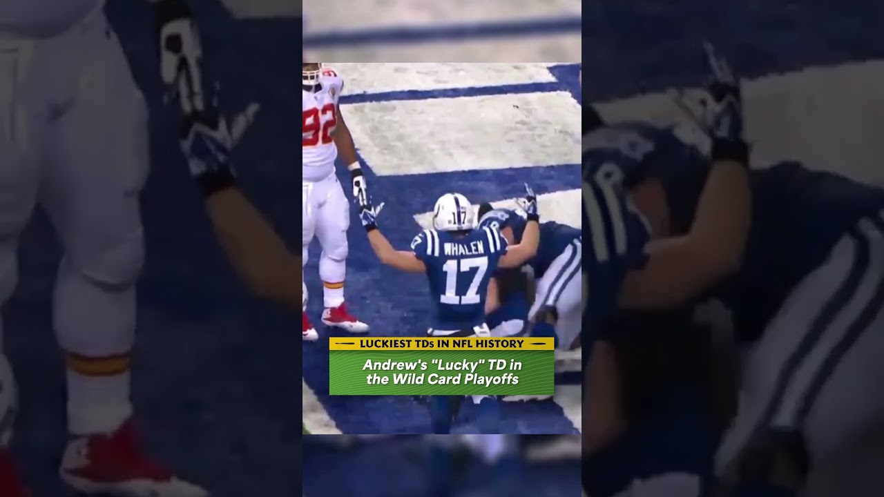 LUCKIEST TOUCHDOWNS in NFL History: Andrews LUCKY TD in Wild Card Playoffs