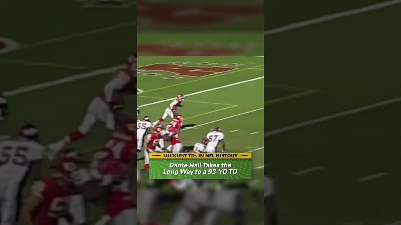 LUCKIEST TOUCHDOWNS In NFL History: Dante Hall takes the long way to a 93 Yard TD