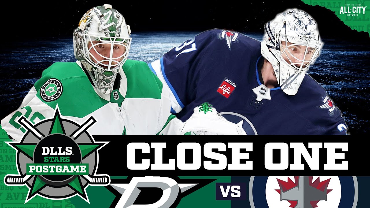 Connor Hellebuyck, Winnipeg Jets Stymie Dallas Stars 4-1 | DLLS STARS POSTGAME