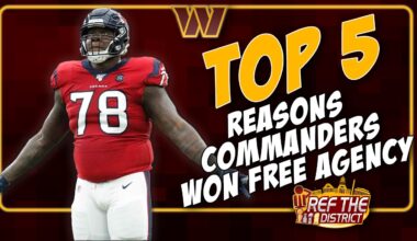 Top 5 reasons the Washington Commanders won the NFL free agency period