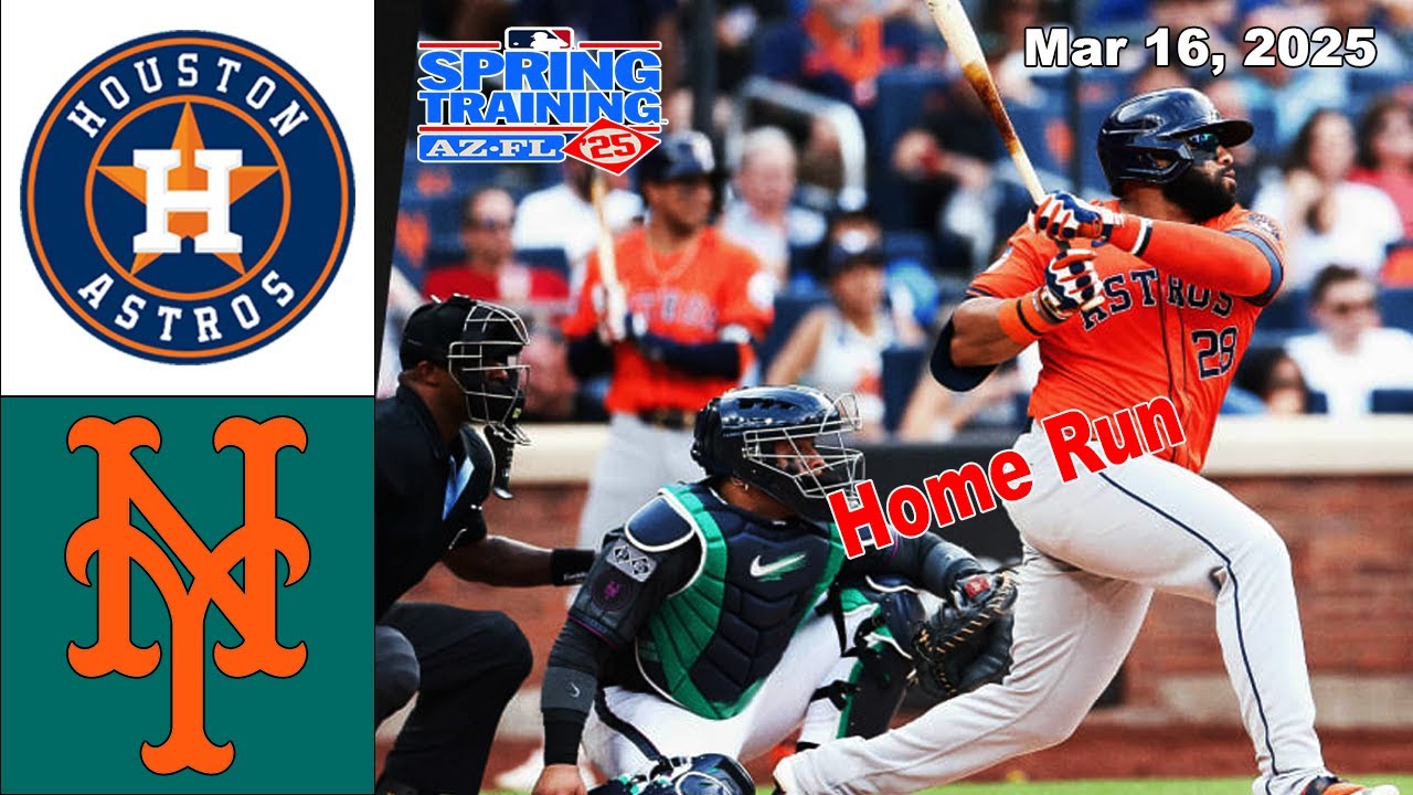 Houston Astros vs New York Mets [Innings 2] Mar 16, 2025 Full Game | MLB  Spring  Training 2025