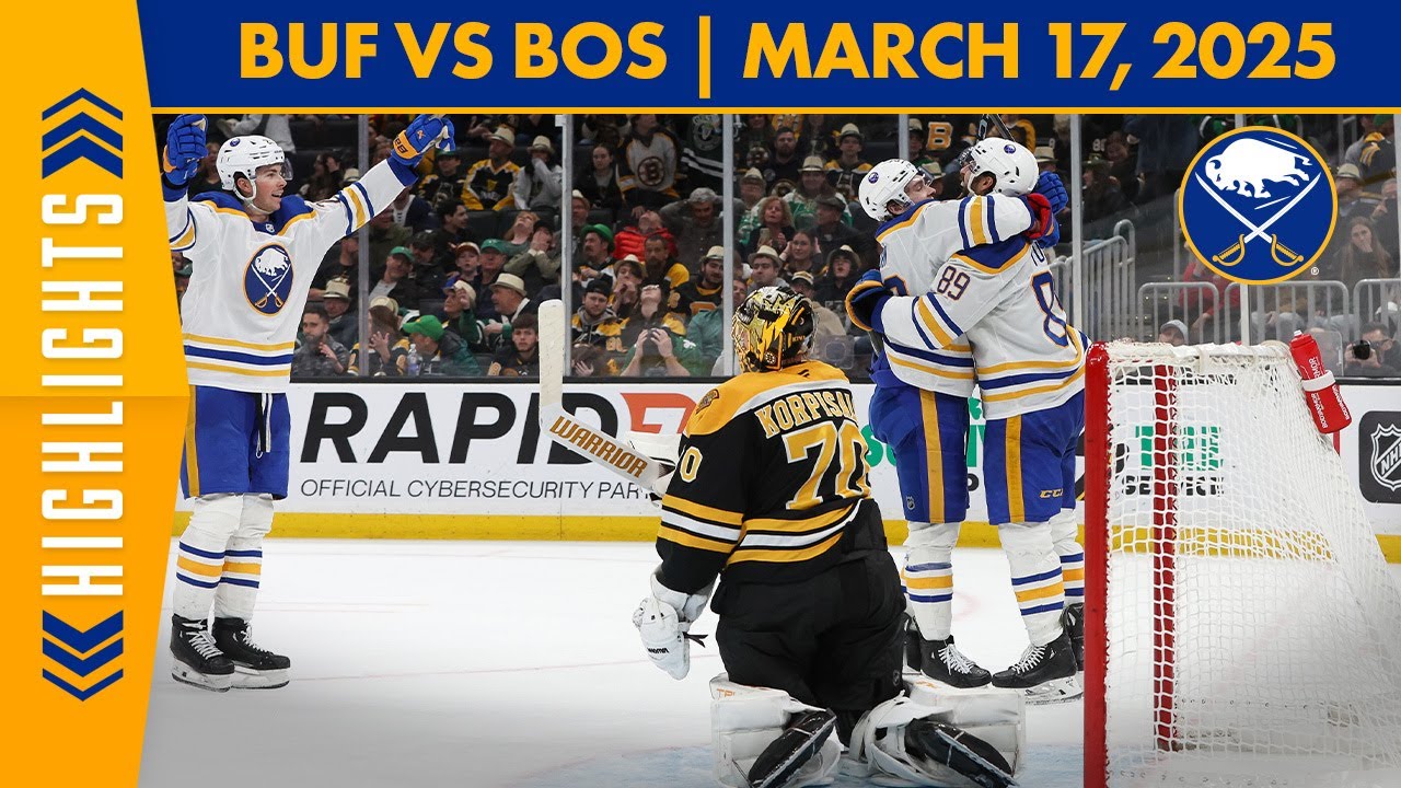 Alex Tuch Scores Overtime Winner In Buffalo Sabres Victory Over Boston Bruins | Full Game Highlights